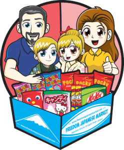 Freedom Japanese Market Logo with Family