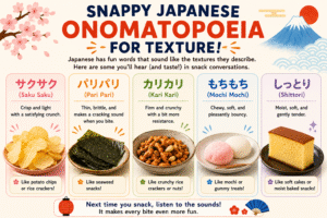 Japanese Onomatopoeia for food texture FJM